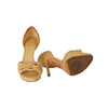 Secondhand Dior Beige Leather Peeptoe Heels with Bow - '10s