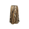 Secondhand Roberto Cavalli chiffon-tulle leopard printed pleated skirt-'00s
