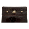 Secondhand Gianni Versace Vintage Crocodile Embossed Handbag - '90s