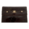 Secondhand Gianni Versace Vintage Crocodile Embossed Handbag - '90s