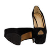 Secondhand Black Suede Platform High Heel Shoes - '20s