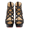 Secondhand Christian Louboutin "Balota" Glitter Strippy Sandals- '20s