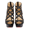 Secondhand Christian Louboutin "Balota" Glitter Strippy Sandals- '20s
