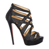 Secondhand Christian Louboutin "Balota" Glitter Strippy Sandals- '20s
