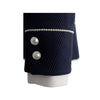 Secondhand Chanel Navy Majorette Jacket with Pearls - '10s
