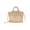 Secondhand Prada Beige Leather Hobo Handbag with Strap - '10s