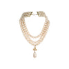 Secondhand Vivienne Westwood Three Row Pearl Drop Choker - '20s