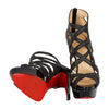 Secondhand Christian Louboutin "Balota" Glitter Strippy Sandals- '20s