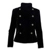 Secondhand Chanel Velvet Jacket with Stone Buttons - '10s