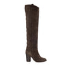 Secondhand Suede Over the Knee Dark Brown Boots - '20s