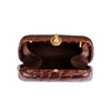 Secondhand Gianfranco Ferré Brown Crocodile Clutch Bag - '70s
