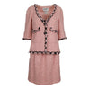 Secondhand Chanel Pink Bouclé Mini Dress & Jacket Ensemble - '00s