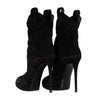Secondhand Giuseppe Zanotti Pointy Suede Black Boots- '20s