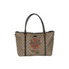Secondhand Gucci Monogram Canvas Tattoo Heart Tote Bag - '10s