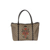Secondhand Gucci Monogram Canvas Tattoo Heart Tote Bag - '10s
