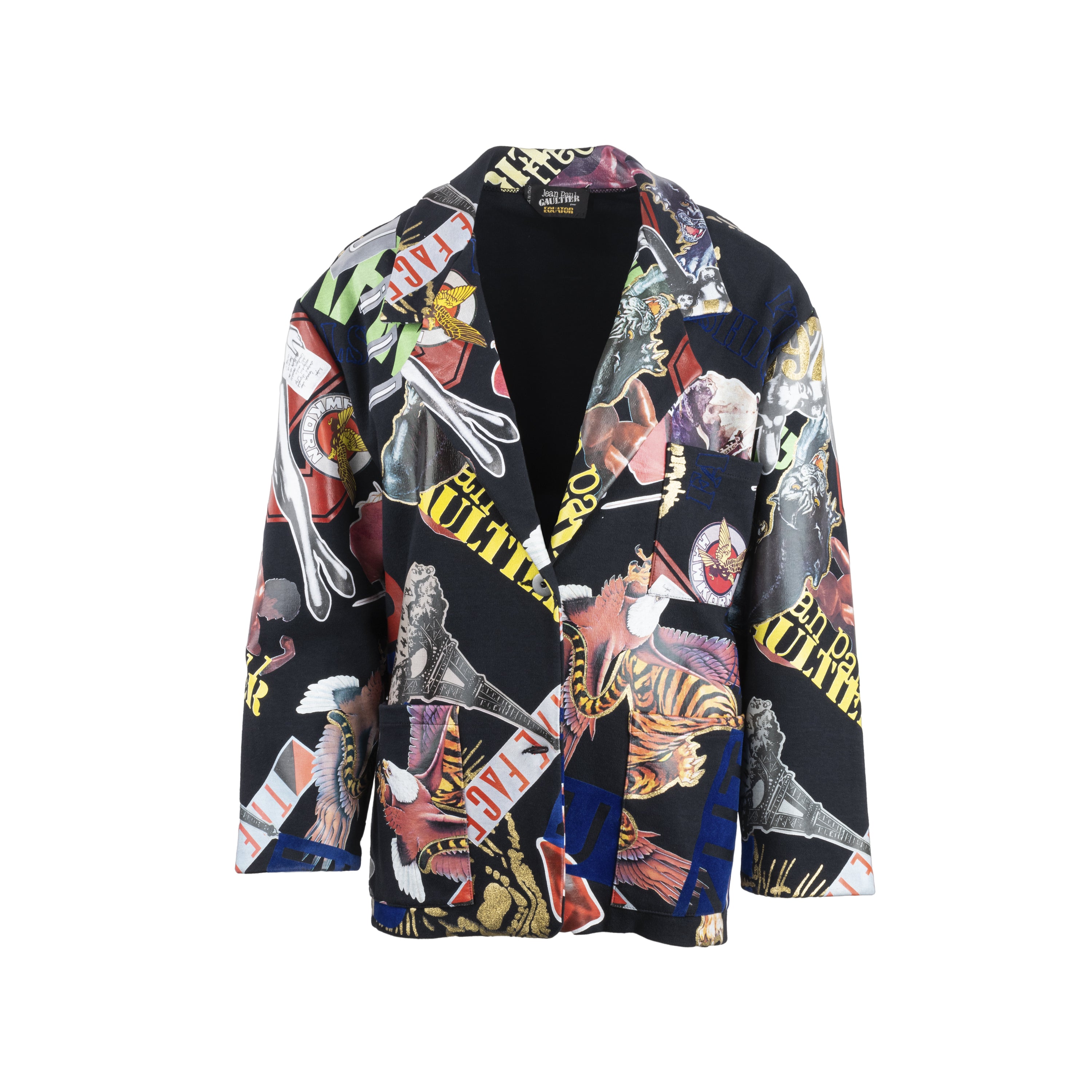 Equator Graphic Print Jacket - '80s