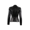 Secondhand Boned Bustier Leather Blazer - '90s