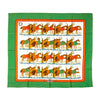 Secondhand Hermès Ecuries Silk Scarf Green - '90s