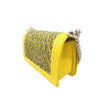 Secondhand Chanel Medium Tweed Boy Bag Yellow - '10s