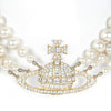 Secondhand Vivienne Westwood Three-Row Pearl Choker - '10s