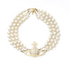 Secondhand Vivienne Westwood Three-Row Pearl Choker - '10s