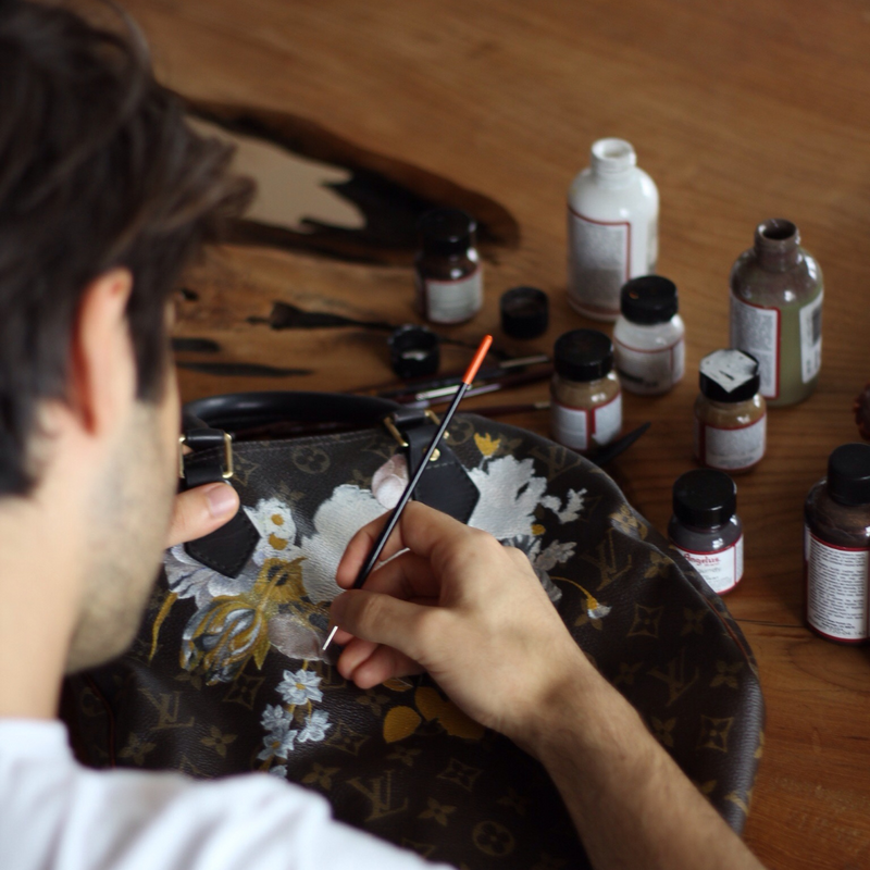 Ergin Unal: Turning Louis Vuitton bags into one of a kind pieces of art