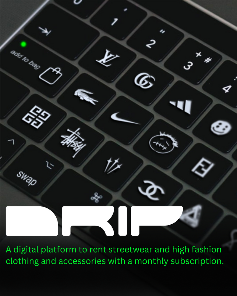 Drip: A monthly membership giving access to luxury streetwear wardrobes