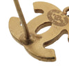 Chanel CC Gold Plated Faux Pearl Swing Push Back Earrings Secondhand