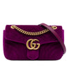 Gucci Medium GG Marmont Matelasse Velvet Shoulder Bag Secondhand