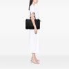 Burberry Leather and Mega Check Canvas Banwell Satchel Secondhand