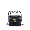 Chanel Small Quilted Calfskin Chain Bar Vanity Case with Chain Secondhand