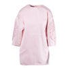 Secondhand Rochas Pink Structured Mini Dress with Floral Embroidery - '10s