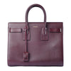 Secondhand Saint Laurent Paris Burgundy Smooth Calfskin Leather Medium Sac De Jour Bag - '10s