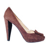Secondhand Prada Suede Ruffle Embellishment Pumps - '00s