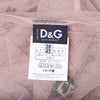 Secondhand Dolce & Gabbana Y2K Sheer Mesh Floral Appliqué Top - '00s