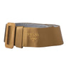 Secondhand Prada Satin Wide Logo Belt with Covered Buckle - '90s