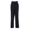 second hand Giorgio Armani Black Tailored Trousers with Leather Details