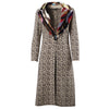 Secondhand Gaetano Navarra Leopard Print Overcoat with Multicolor Fur - '10s