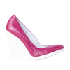 Secondhand Hogan Patent Leather Wedge Pumps- '10s