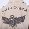 Secondhand Dolce & Gabbana Beige Trench Coat With Back Graphic