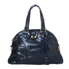 second hand Yves Saint Laurent Black Patent Leather Muse Bag 
