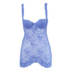 Secondhand La Perla Blue Lace Bustier Slip Dress - '00s