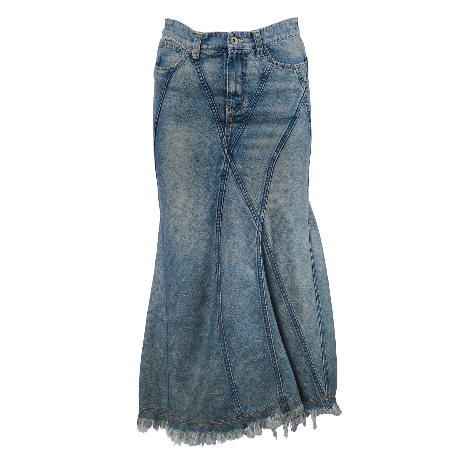 Comme des Garçons by Junya Watanabe Man Pink Paneled Mermaid Denim