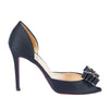 Secondhand Christian Louboutin Satin Bow Accents D'Orsay Pumps - '10s