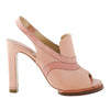 second hand Chloé Pink Leather Heeled Slingback Sandals