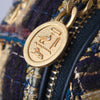 Secondhand Chanel 19A Egypt Multicolor Tweed Minaudière Clutch on Chain with Gold Hardware - '10s