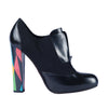 Secondhand Fendi Black Leather Multicolor Pumps -'20s