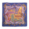 Secondhand Hermès Festival Des Amazones Blue & Purple Silk Scarf