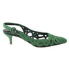 second hand Dolce & Gabbana Green Slingback Pumps