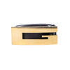Secondhand Gucci Black Leather Belt with Gold-Tone G Buckle ci